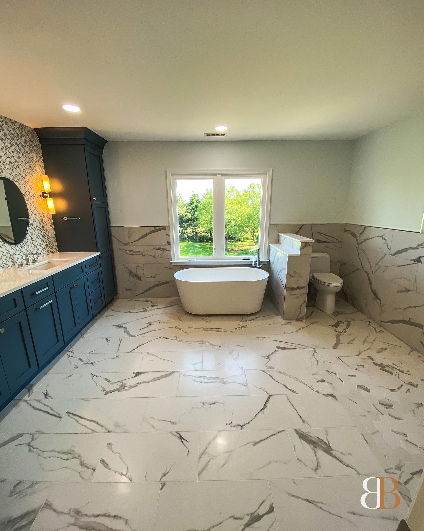 Contemporary bathroom remodel in Doylestown by B&B Associates Creations — photo 10